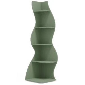 Modern 5-Tier Wall Corner Bookshelf