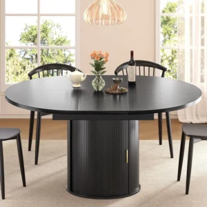 47"-63" Extendable Round Dining Table