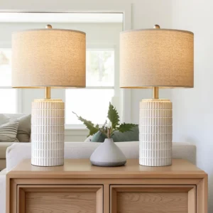Ceramic Table Lamp Set of 2