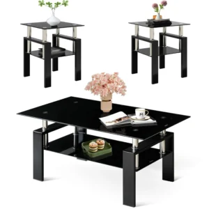 Glass Coffee Table Sets of 3