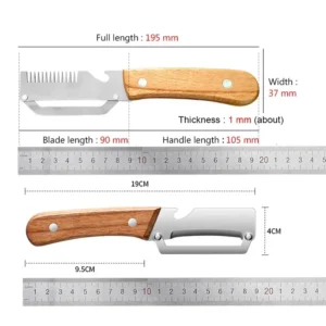 Kitchen Wooden Handle Stainless Steel Vegetable Peeler