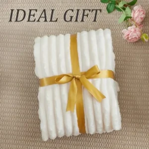 Soft and Warm Fluffy Fleece Throw Blanket