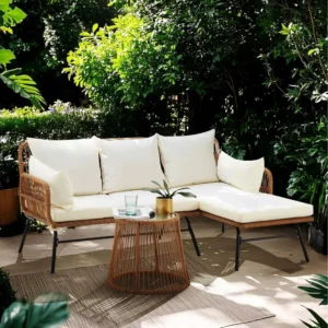 Outdoor Rattan Wicker Conversation Sofa